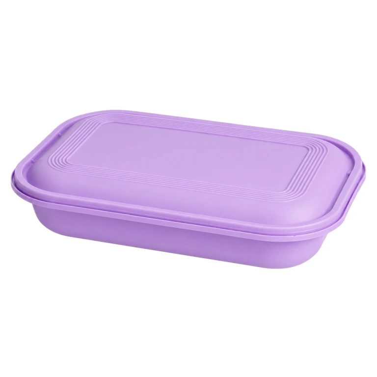 750ml latch-lock food container (purple base/purple lid)