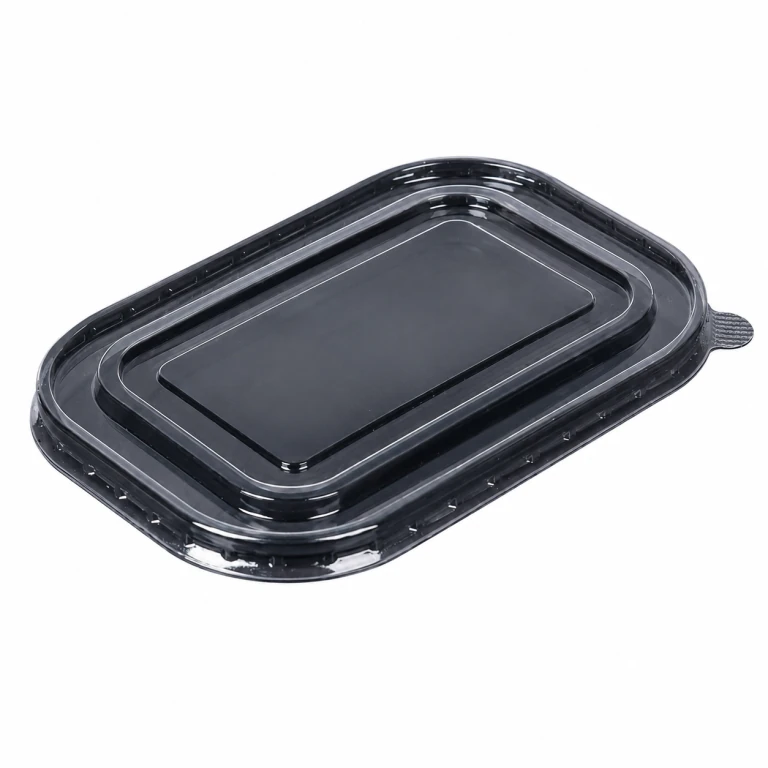 clear PET lid for rectangular container