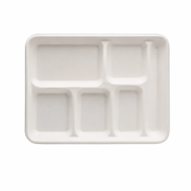 plant-fiber compartment tray