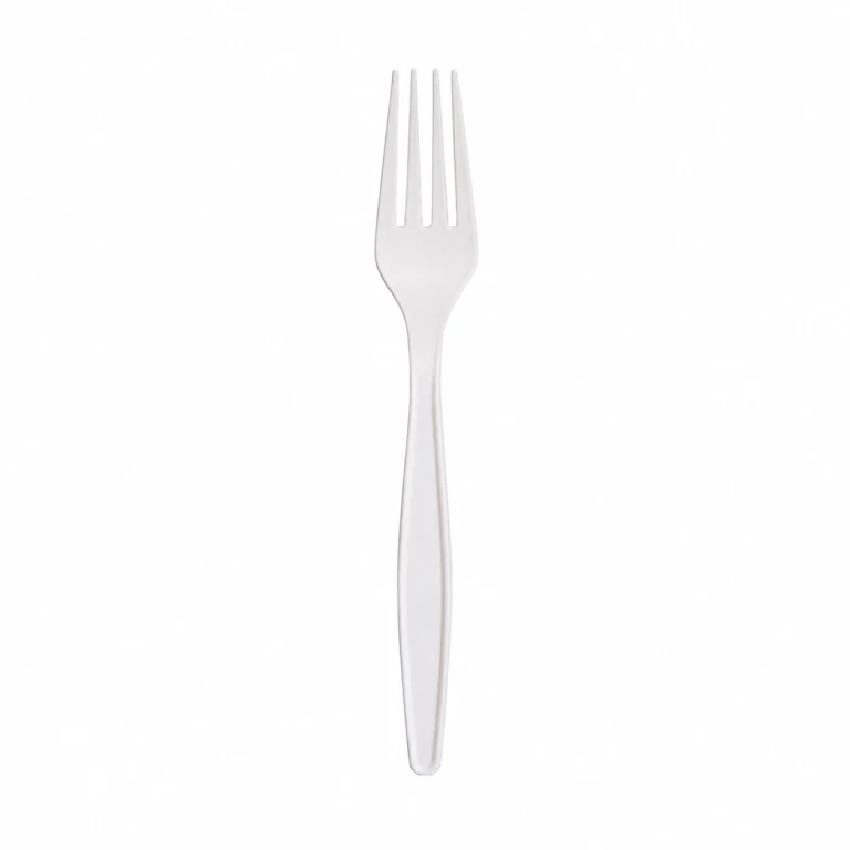 Corn Starch White Fork 6 inch, bulk packed