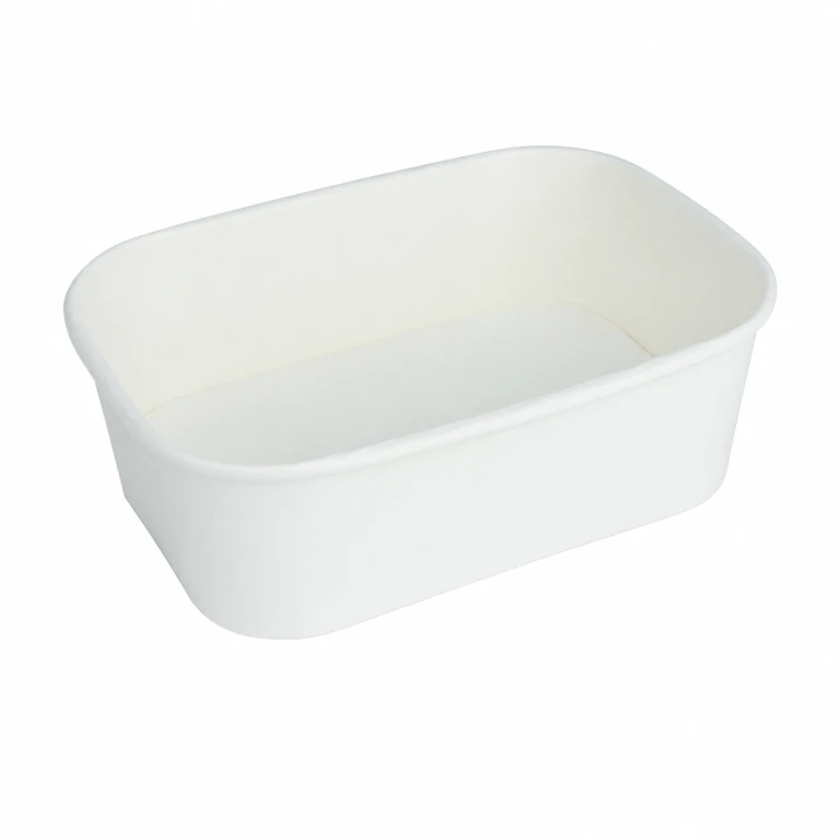 White Card Rectangular Takeaway Box 750ml