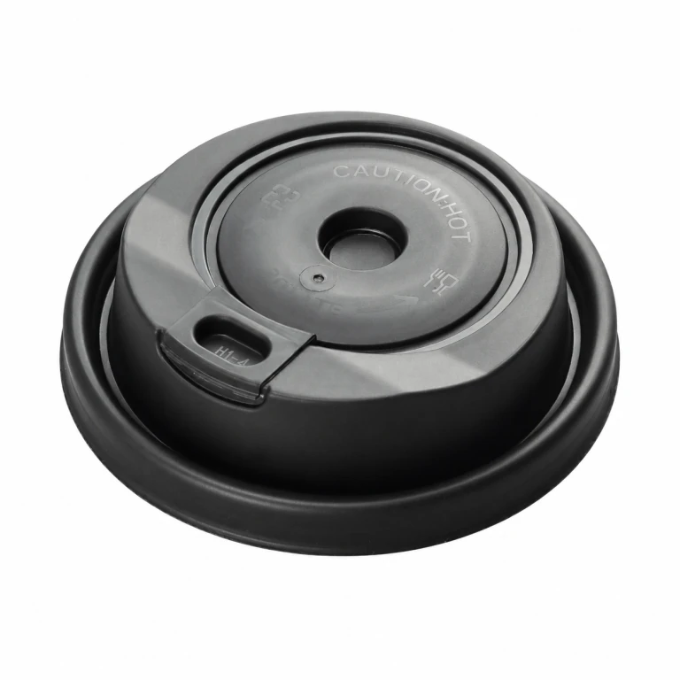 90mm Black Paper-Plastic Dual-Use Rotating Lid