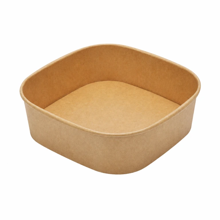 1000ml Kraft Square Food Box (Lid Sold Separately)