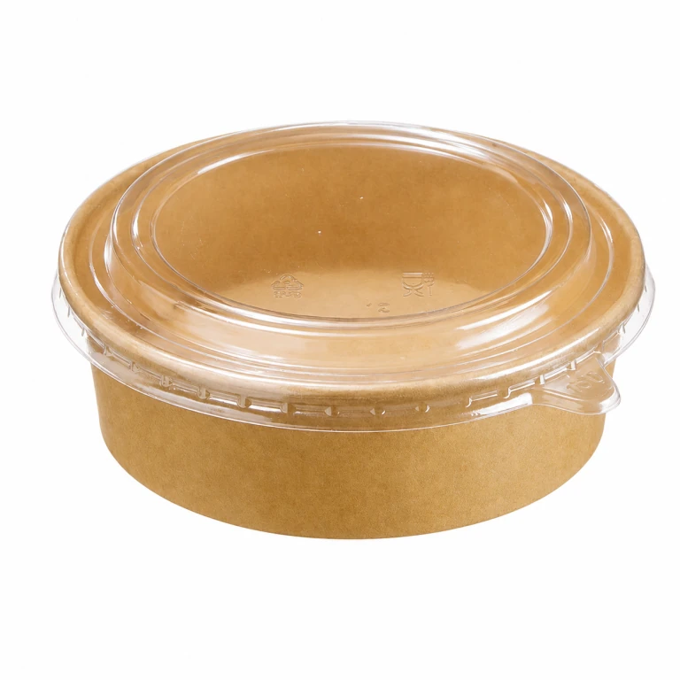 Kraft Paper Bowl 500ml with OPS lid