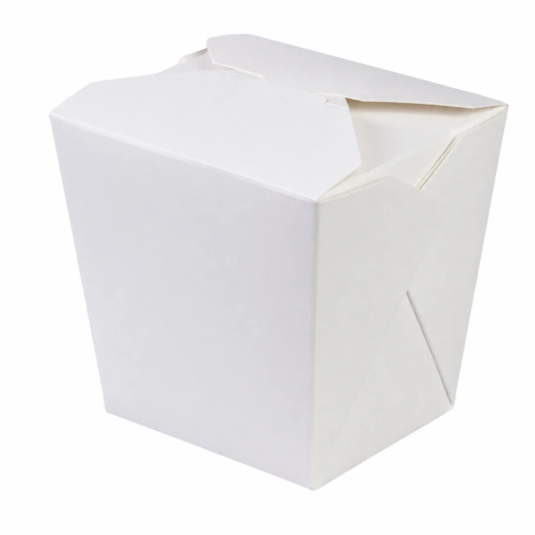 White Cardboard Lunch Box 26oz Square-base 780ml