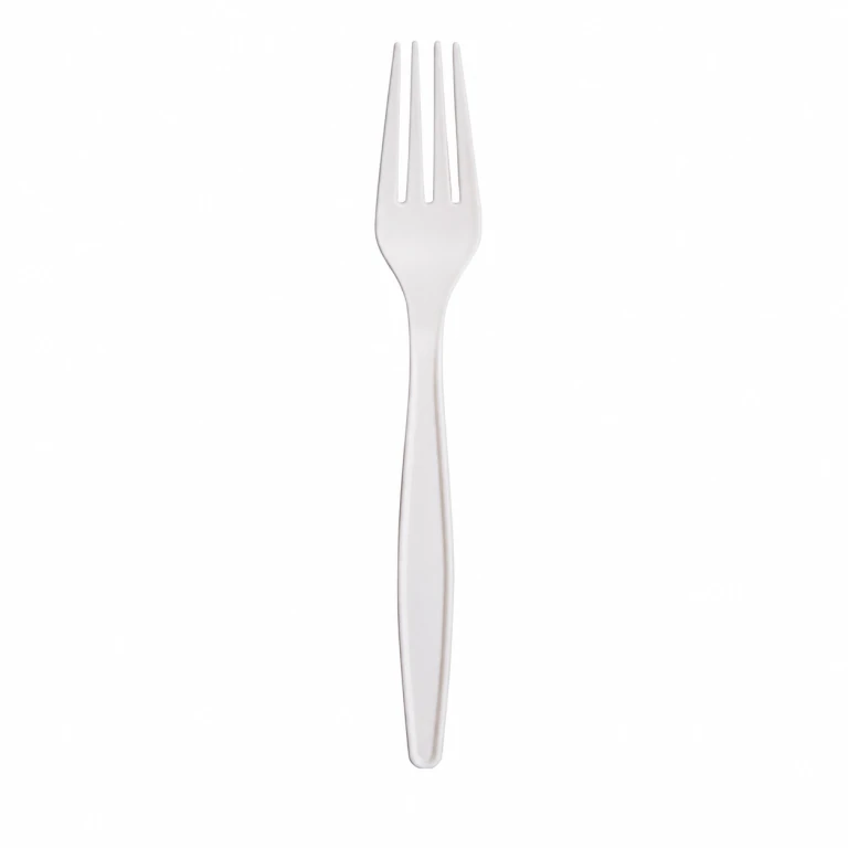 Corn Starch White Fork 7 inch, bulk packed