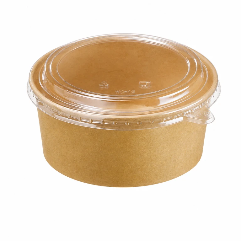 Kraft Paper Bowl 1300ml with OPS lid