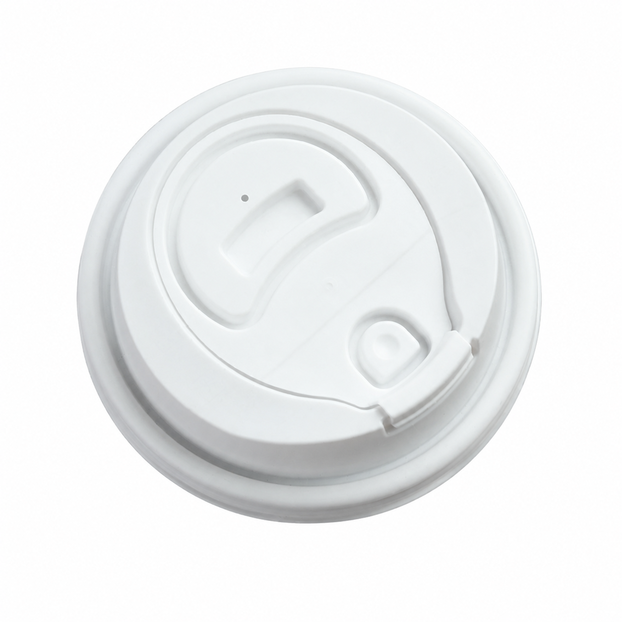 90mm White Foldable (No Assembly) Lid