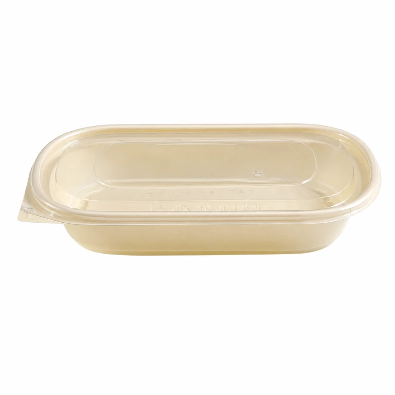 single-compartment container 650 + high-clarity PET lid