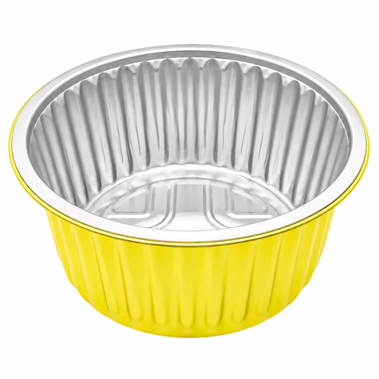 Aluminium Foil Round Container 1370ml (18cm dia) with foil lid