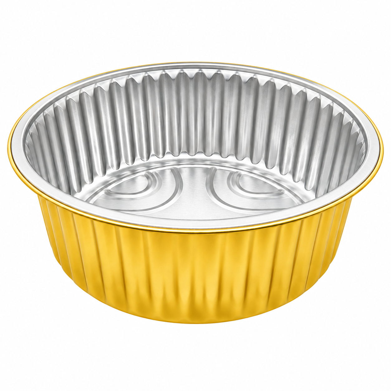 Aluminium Foil Round Container 4000ml (28cm dia) with PP lid