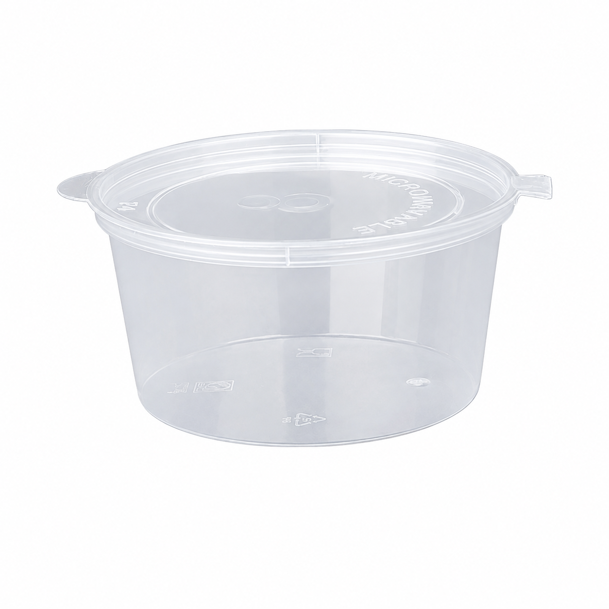 Disposable Sauce Cup 4oz, Hinged (attached lid)