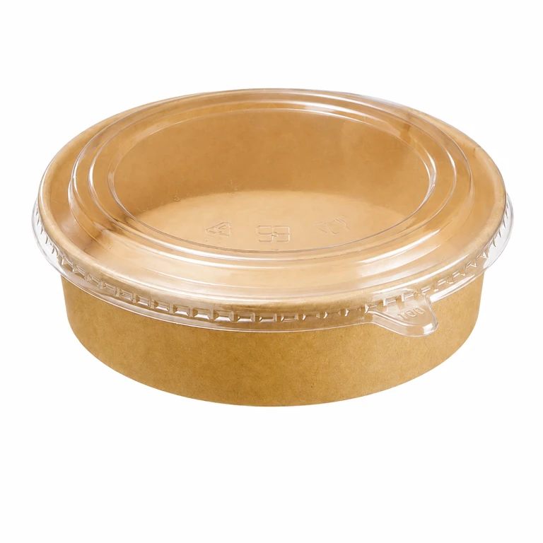 Kraft Paper Bowl 900ml with OPS lid