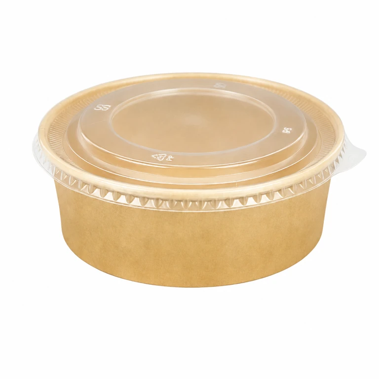 Kraft Paper Bowl 1500ml with PP lid