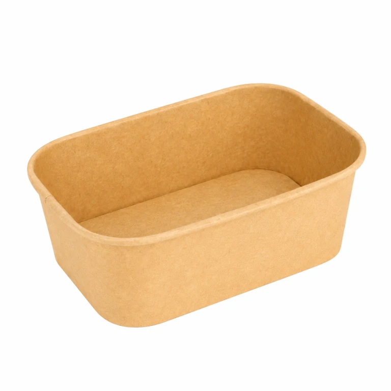 Kraft Paper Rectangular Takeaway Box 750ml