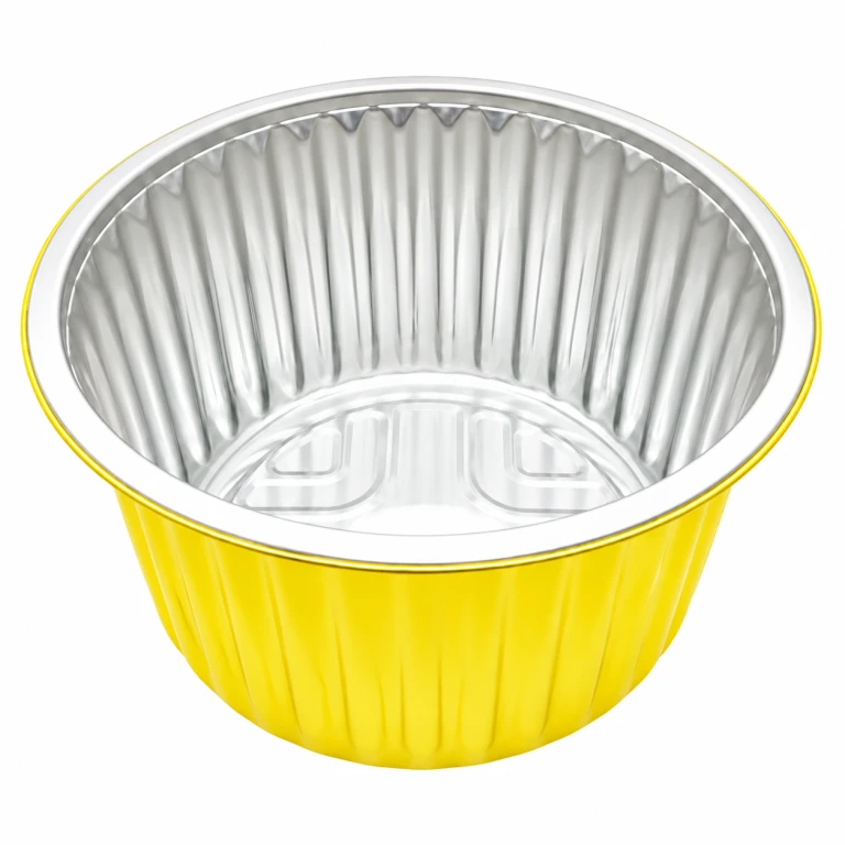 Aluminium Foil Round Container 1700ml (18cm dia) with foil lid