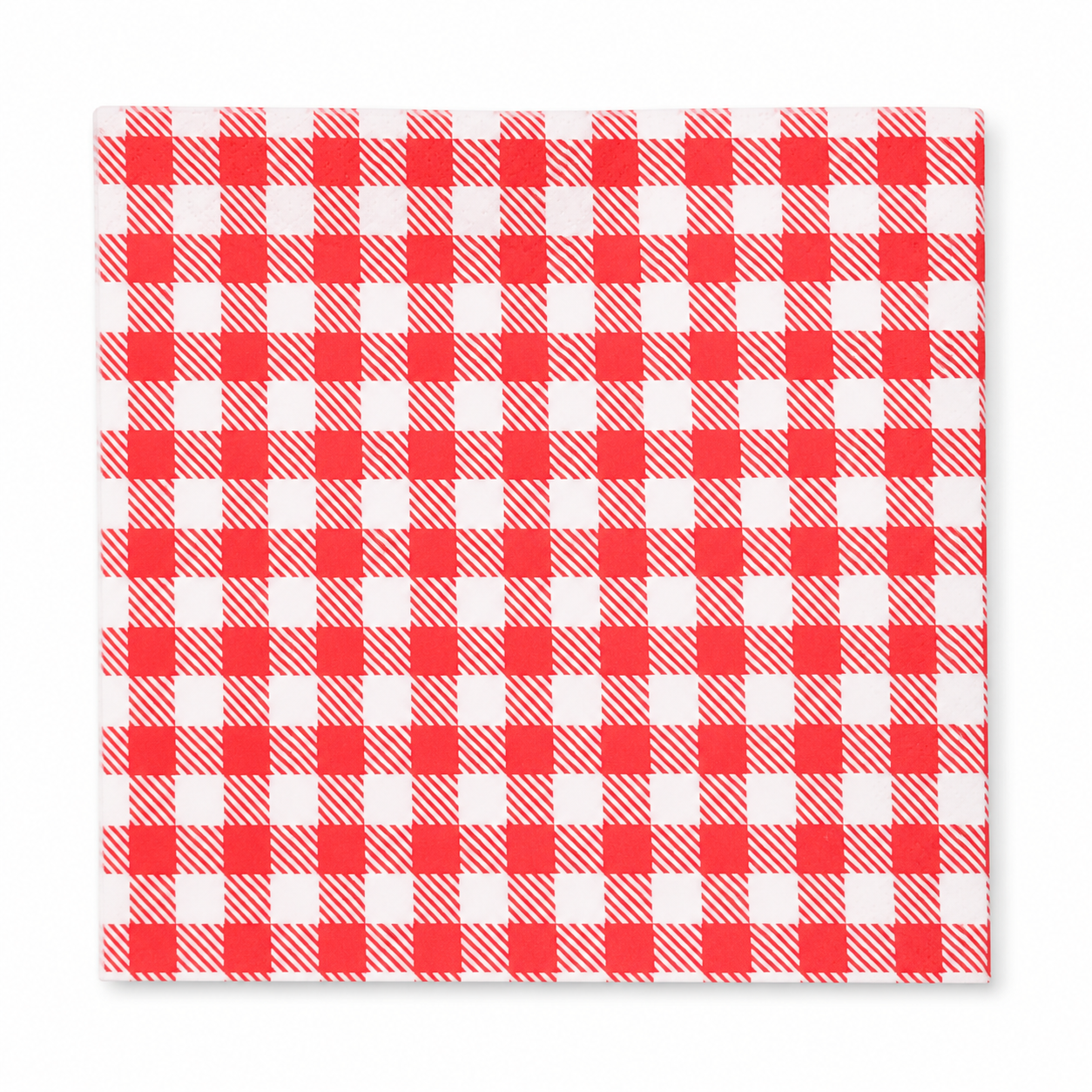 red checkered paper-bag design