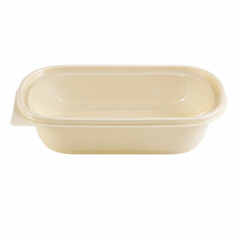 single-compartment container 800 with matching high-clarity PET lid