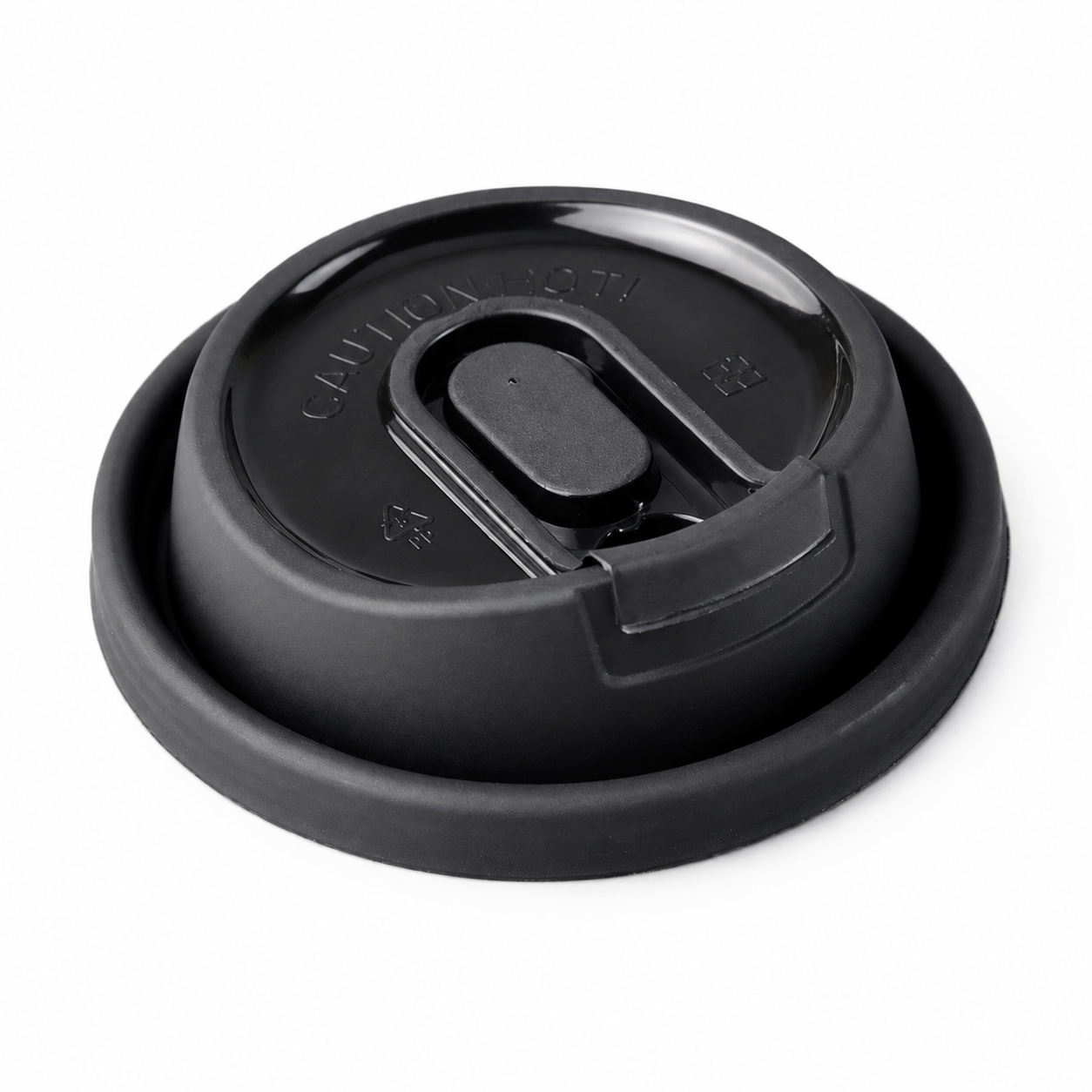 90mm Black U-Shaped Lid