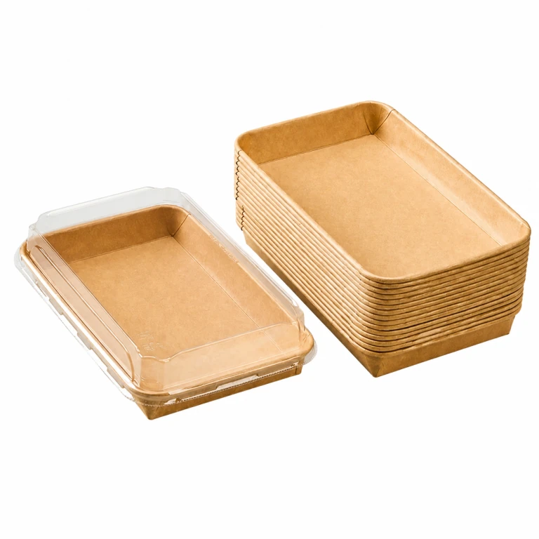 No. 7 Kraft Sushi Box with High Lid