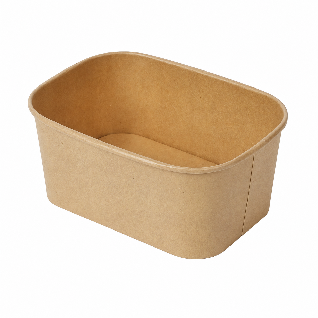 natural kraft paper rectangular container 880ml (lid not included)