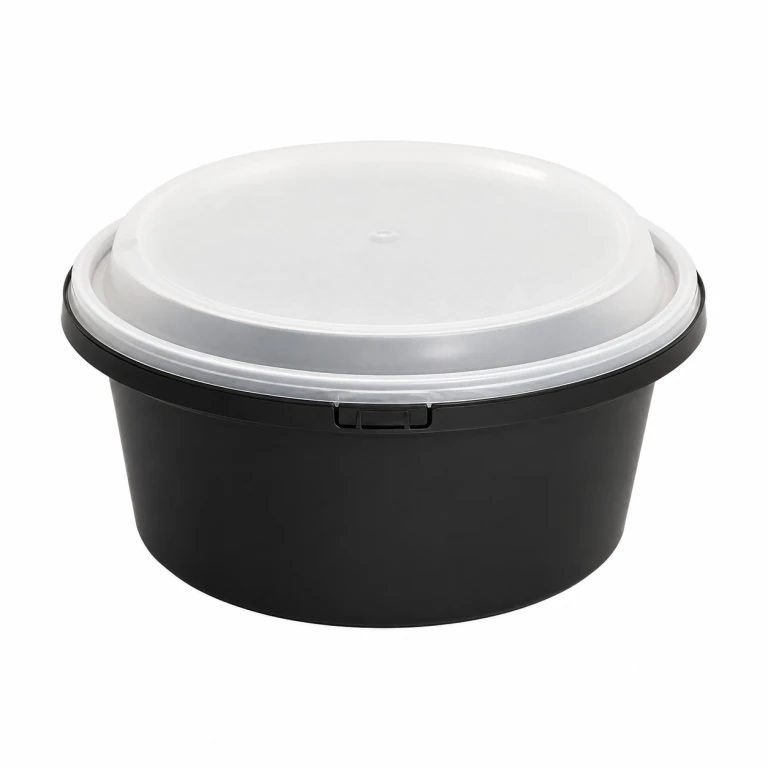 1500ml round tamper-evident food container