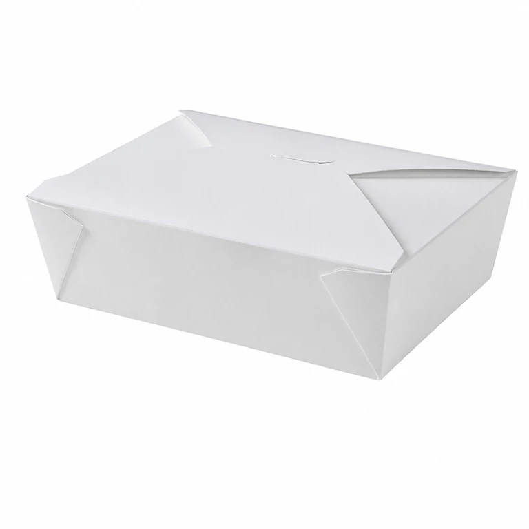 White Cardboard Lunch Box 3# 2000ml
