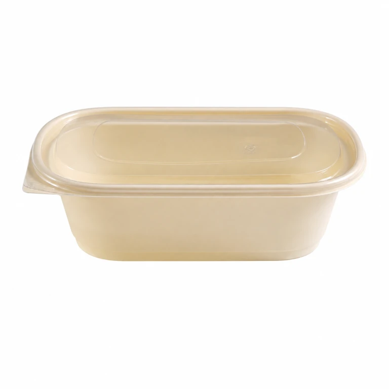 single-compartment container 1100 with matching high-clarity PET lid