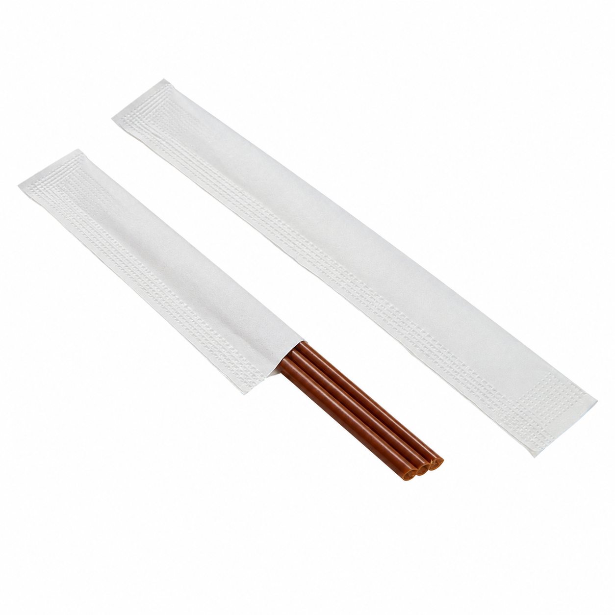 23 cm PP Three-Hole Angled Straw, Coffee, 100 pcs