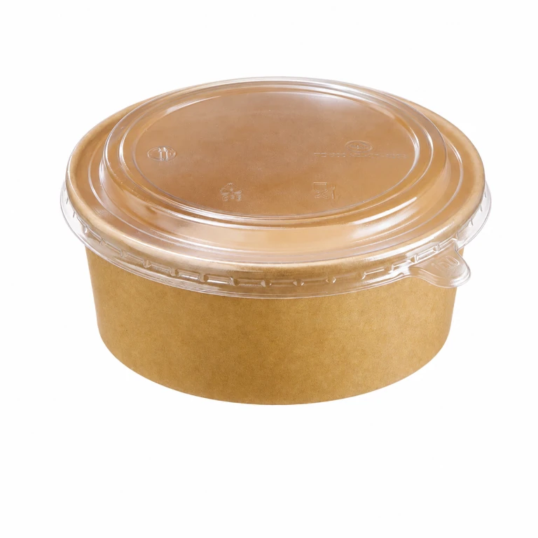 Kraft Paper Bowl 750ml with OPS lid
