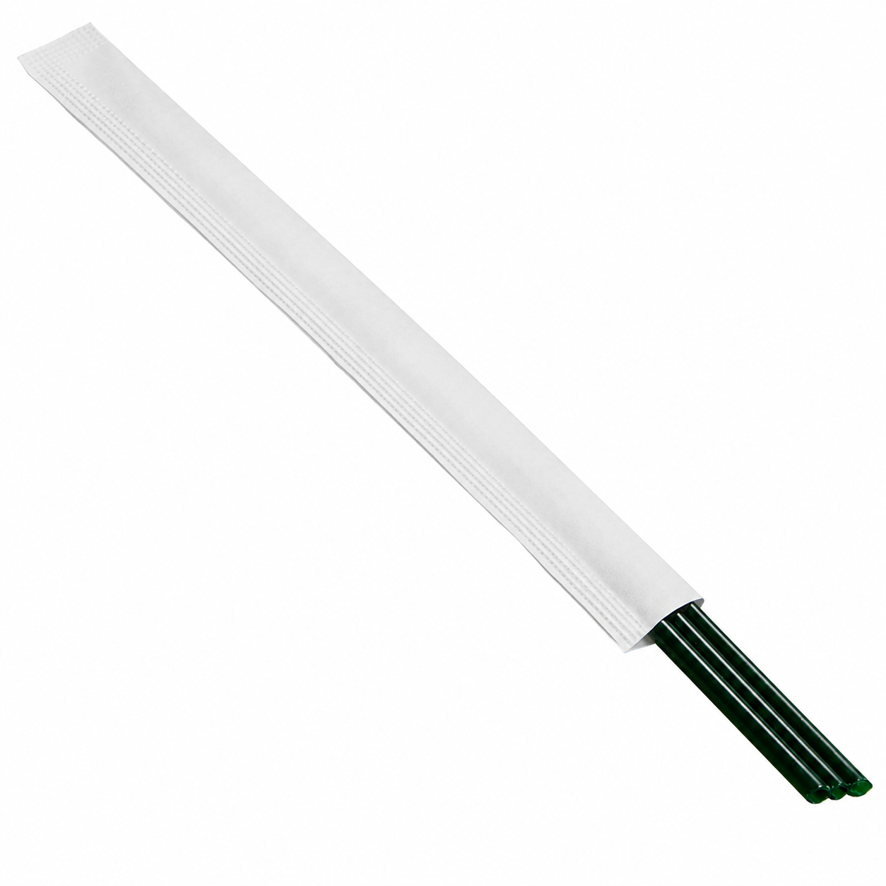 18 cm PP Three-Hole Angled Straw, Dark Green, 100 pcs