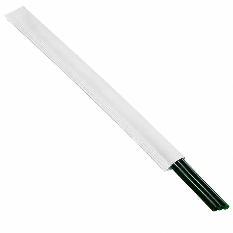 18 cm PP Three-Hole Angled Straw, Dark Green, 100 pcs