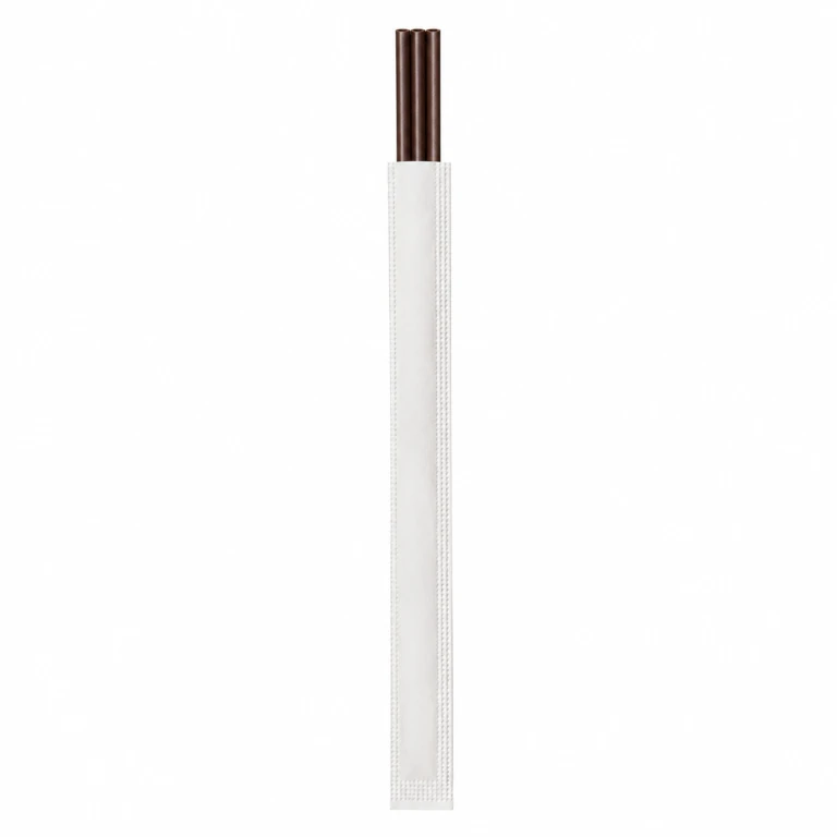 18 cm Degradable Three-Hole Angled Straw, Coffee, 100 pcs