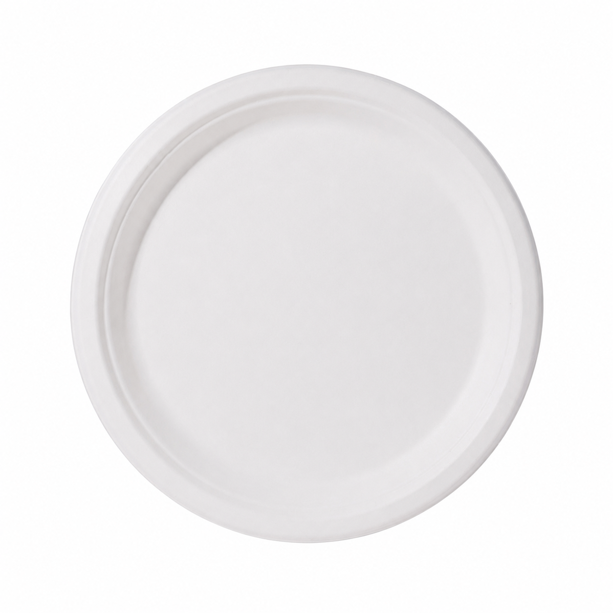 9-inch disposable sugarcane pulp biodegradable paper dinner plate