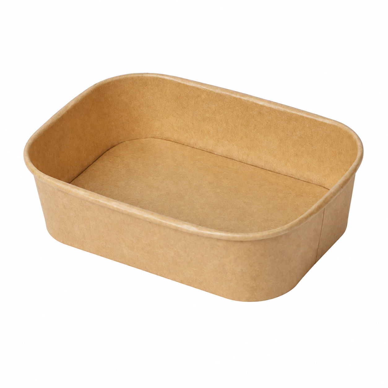 natural kraft paper rectangular container 500ml (lid not included)