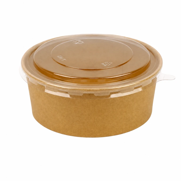 Kraft Paper Bowl 1100ml with PET lid