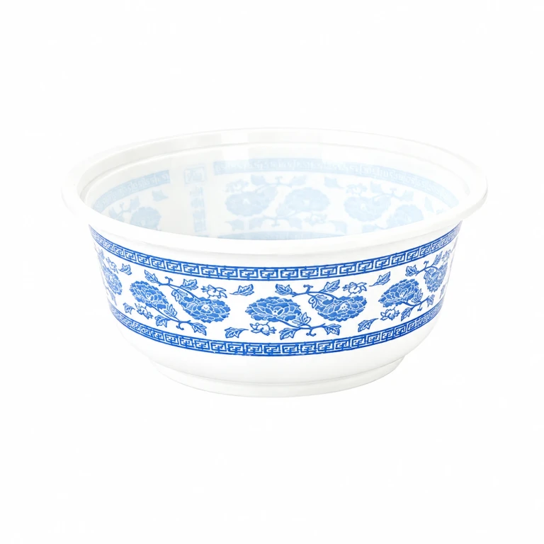 Disposable Blue-and-White Porcelain Pattern Bowl 700ml