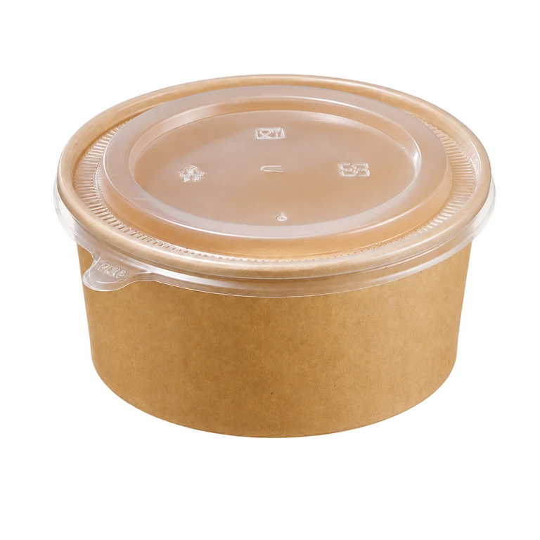 Kraft Paper Bowl 1000ml with PP lid