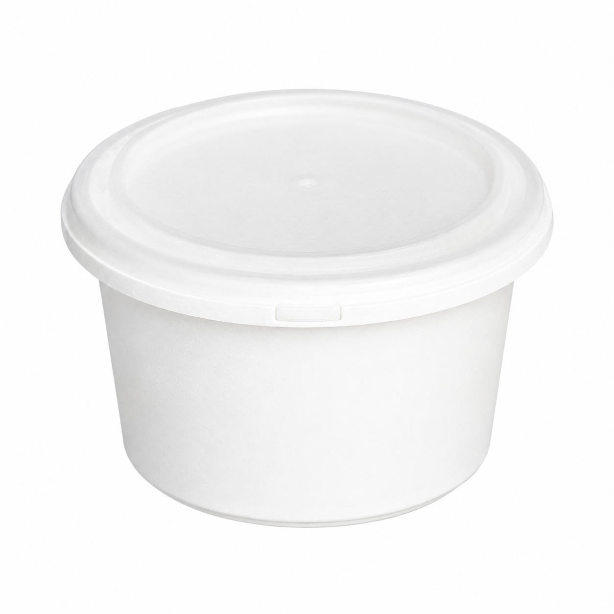 universal lid for round tamper-evident bowl