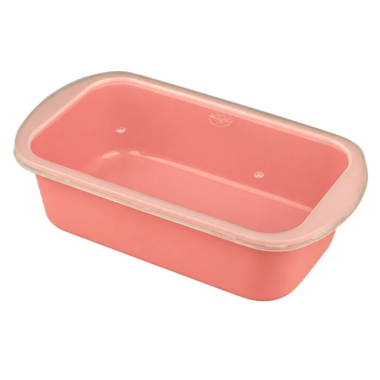 1000ml single-compartment Japanese-style food container (pink)