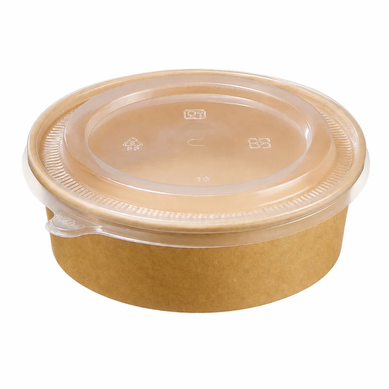 Kraft Paper Bowl 500ml with PP lid