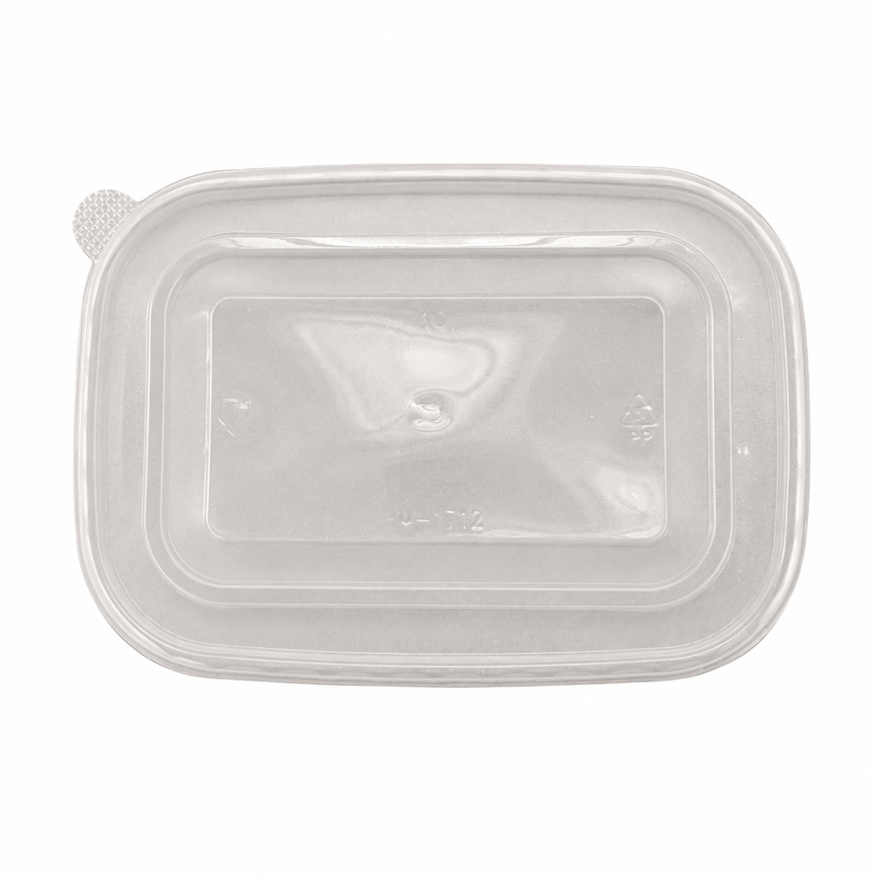 clear PP lid for rectangular container