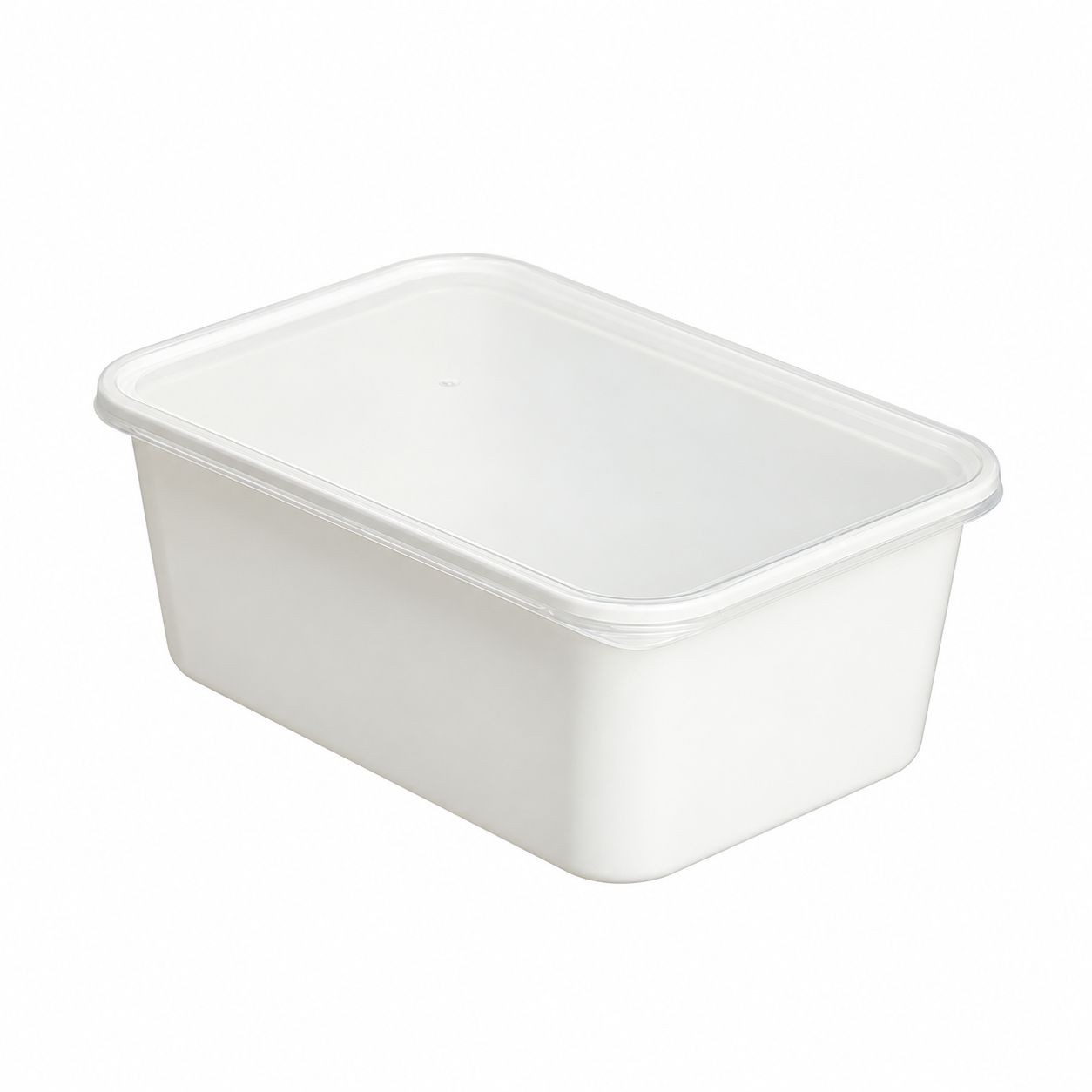 950ml export-version reinforced rectangular container (white)
