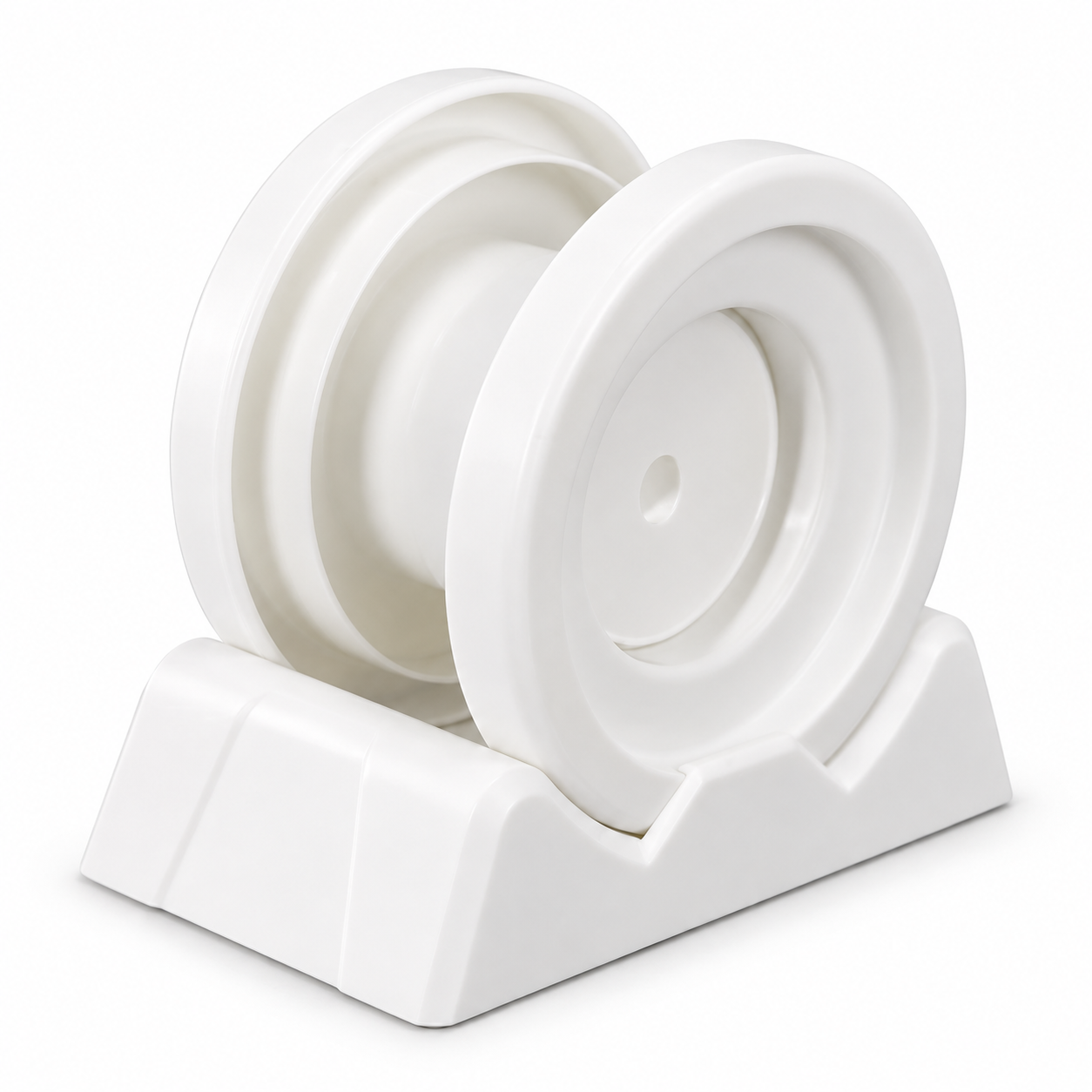 White Dispenser Base for Easy-Tear Seal Labels