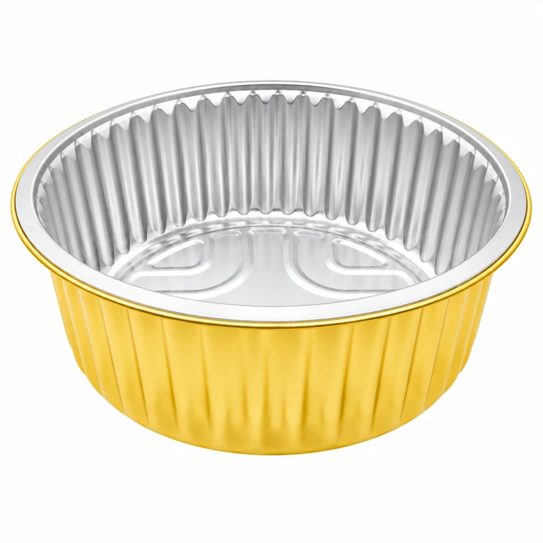 Aluminium Foil Round Container 4000ml (28cm dia) with foil lid