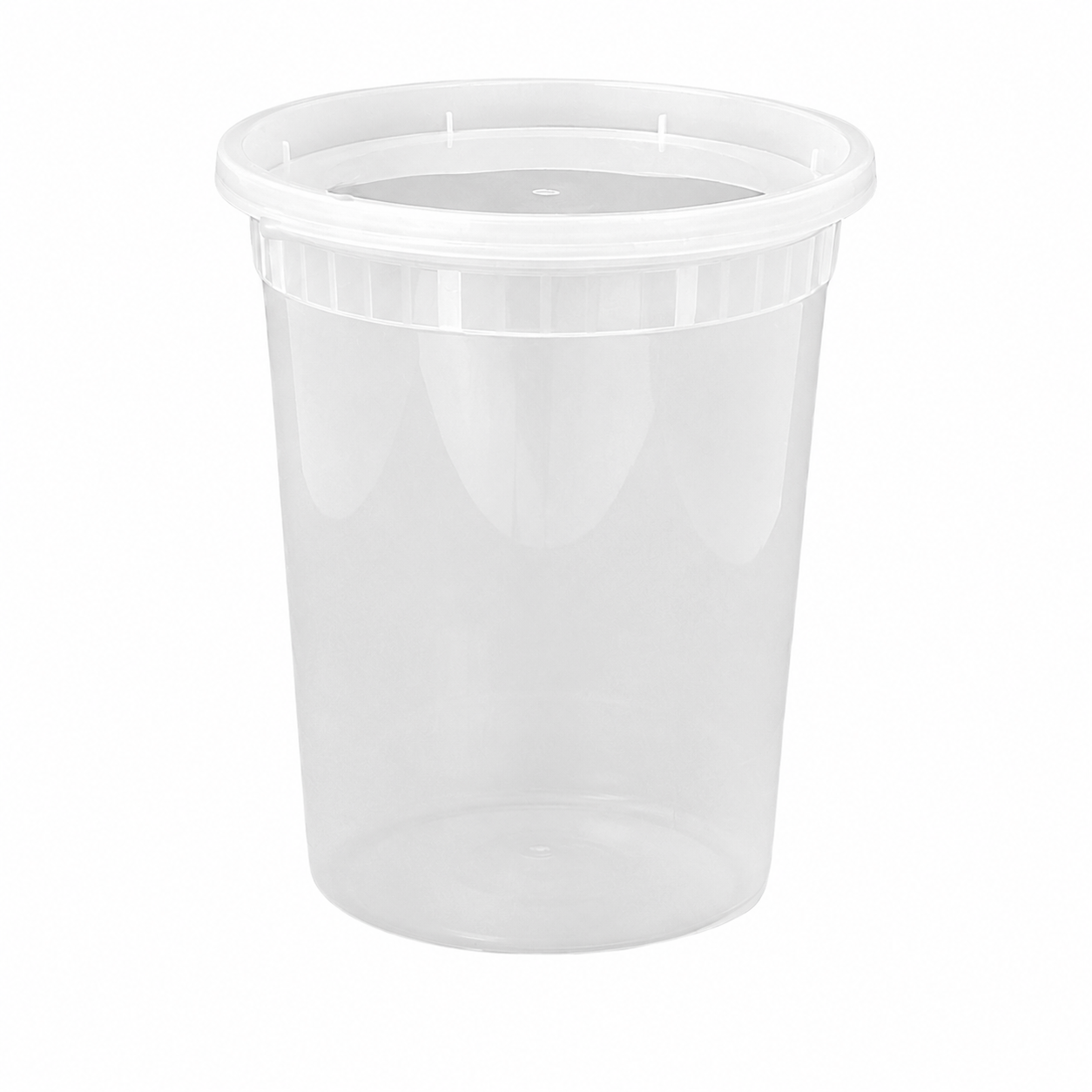 32OZoz Disposable PP Soup Bucket with Lid