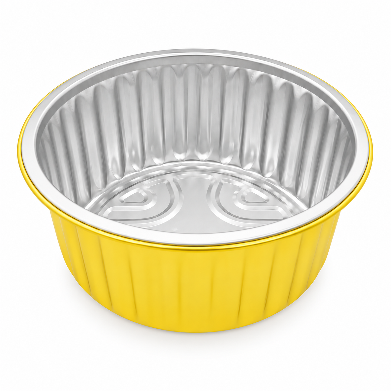 Aluminium Foil Round Container 520ml (14cm dia) with PP lid