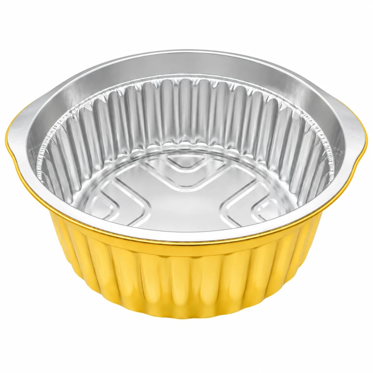 Aluminium Foil Round Container 4000ml (29.1cm dia) (twin-handle)