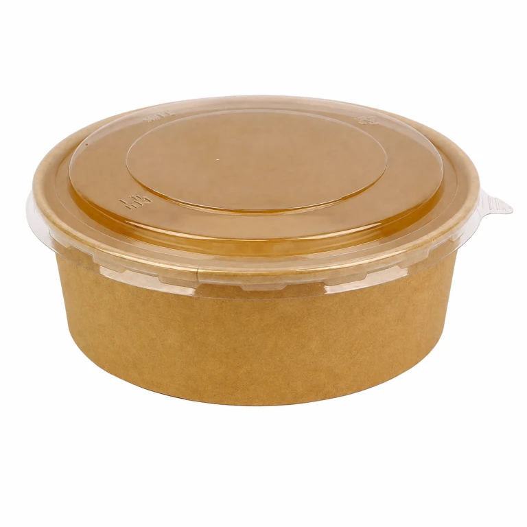 Kraft Paper Bowl 1500ml with PET lid