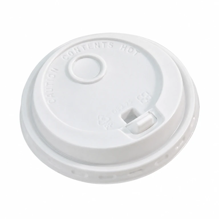 90mm Matte White Double Hole Lid